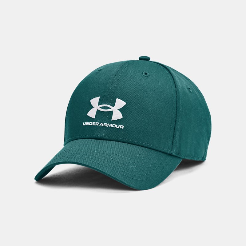 Men's Under Armour Branded Adjustable Cap Hydro Teal / White One Size